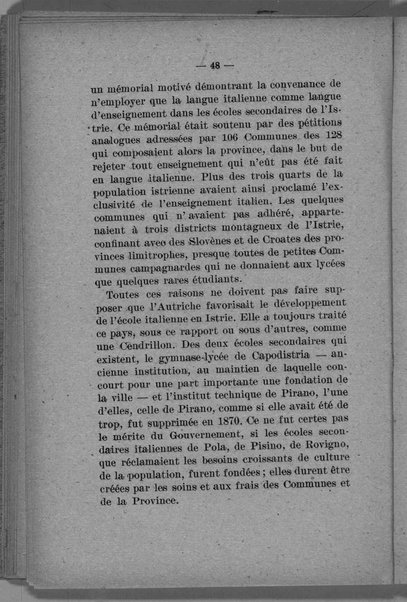 L'Istrie et le droit de l'Italie